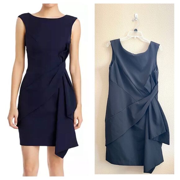 Eliza J Side Ruched Sheath Dress - Picture 1 of 10